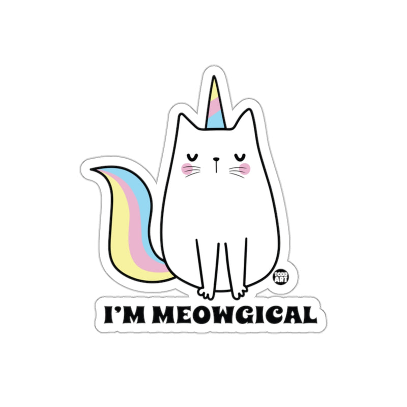 Load image into Gallery viewer, I'm Meowgical Unicorn Cat Funny Graphic Sticker
