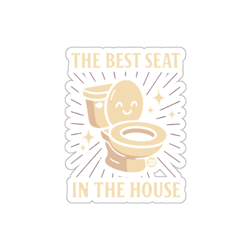 Load image into Gallery viewer, The Best Seat in the House Funny Restroom Decor sticker
