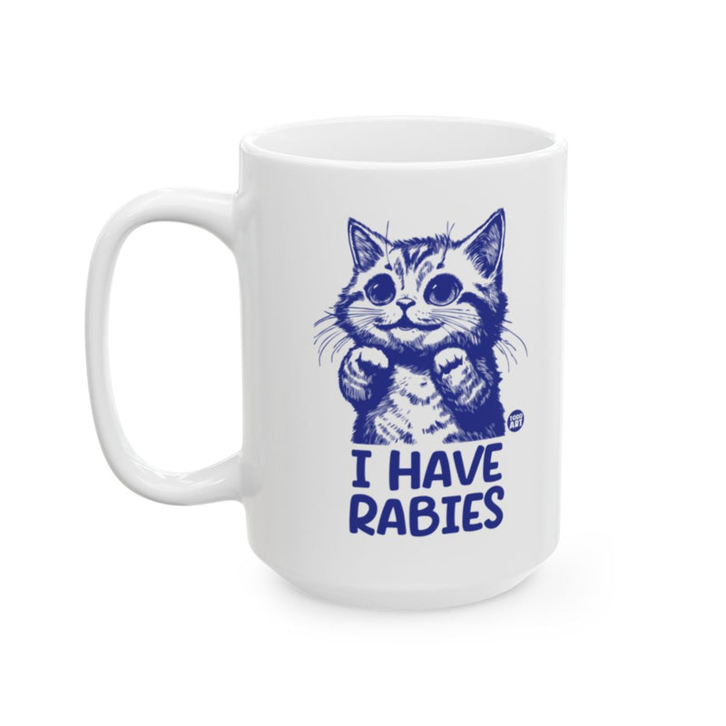 Load image into Gallery viewer, I Have Rabies Mug with Cute Cat Design
