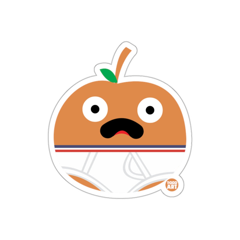 Load image into Gallery viewer, Funny Orange Character Sticker with Surprised Expression
