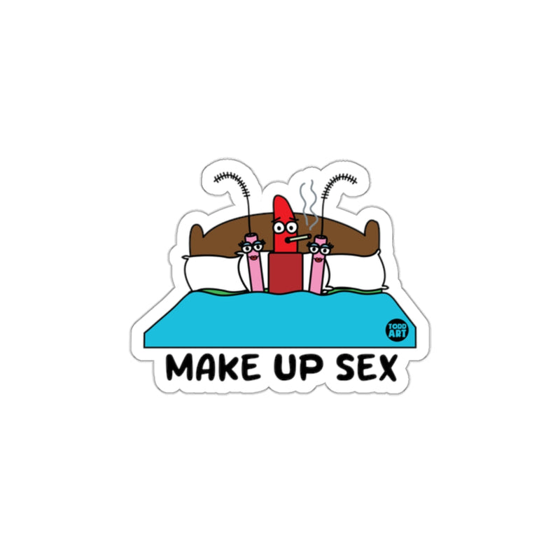 Load image into Gallery viewer, Make Up Sex Funny Cartoon Humorous Sticker for Decor
