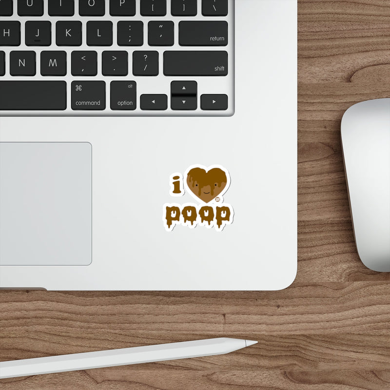 Load image into Gallery viewer, I Love Poop Sticker for Laptops and Other Surfaces
