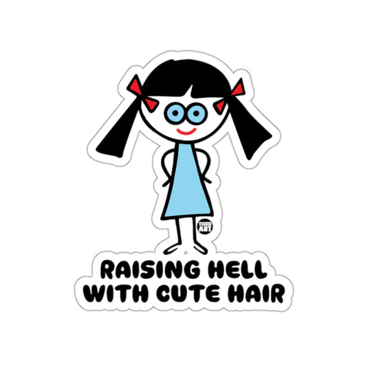 Raising Hell With Cute Hair Sticker Product