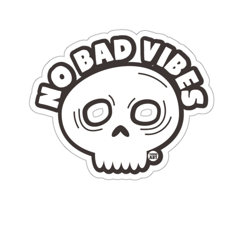 Load image into Gallery viewer, No Bad Vibes Skull Design Cartoon Fun 
