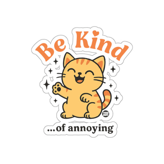 Be Kind Of Annoying Orange Cat With Stars sticker