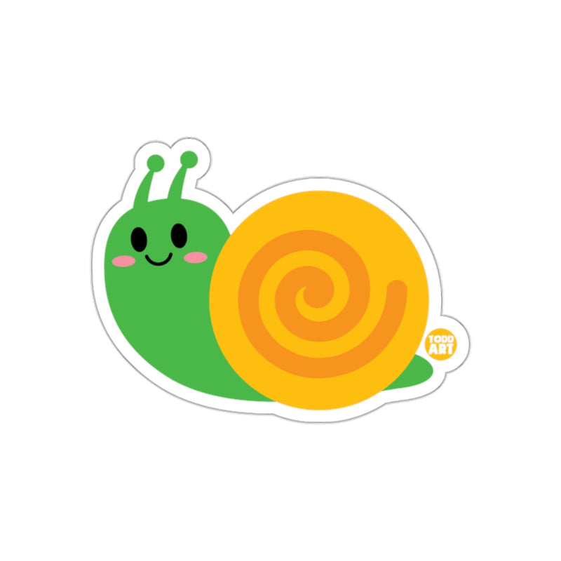 Load image into Gallery viewer, Cute Snail with Spiral Shell Cartoon Sticker
