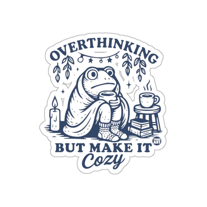 Load image into Gallery viewer, Overthinking But Make It Cozy Frog Product
