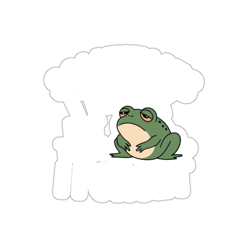 Load image into Gallery viewer, Always Tired Lazy Frog Funny Sticker Decal
