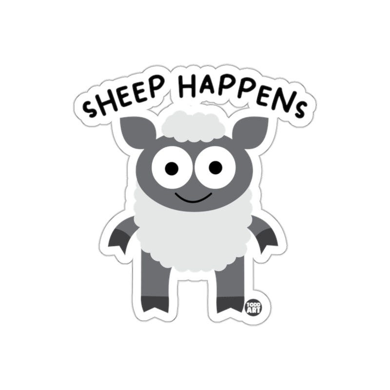 Load image into Gallery viewer, Funny Sheep Happens Design Sticker Product

