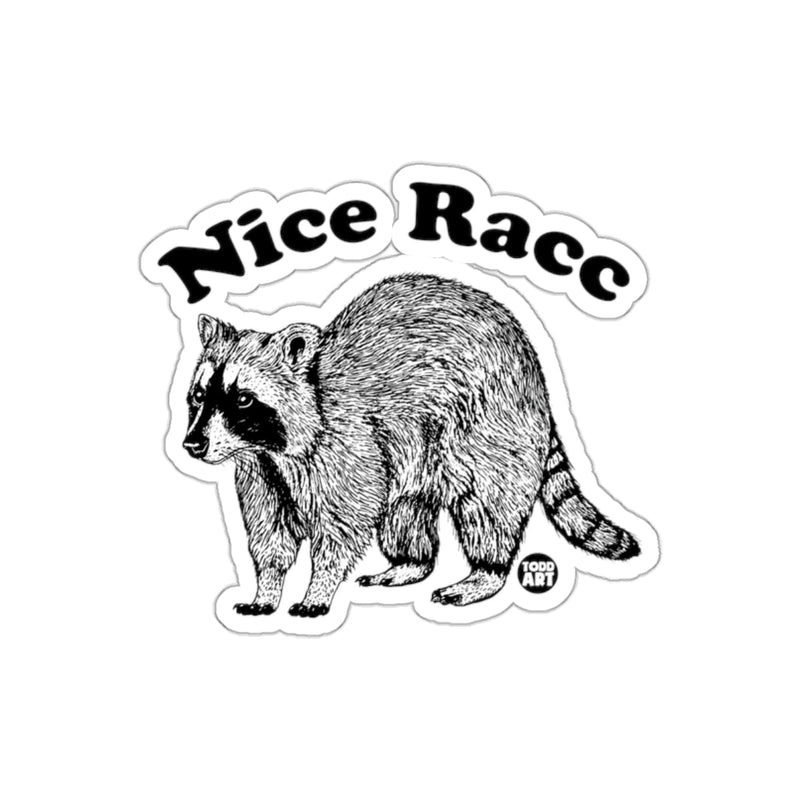 Load image into Gallery viewer, Nice Racc Todd Art Graphic Raccoon Animal Nature sticker
