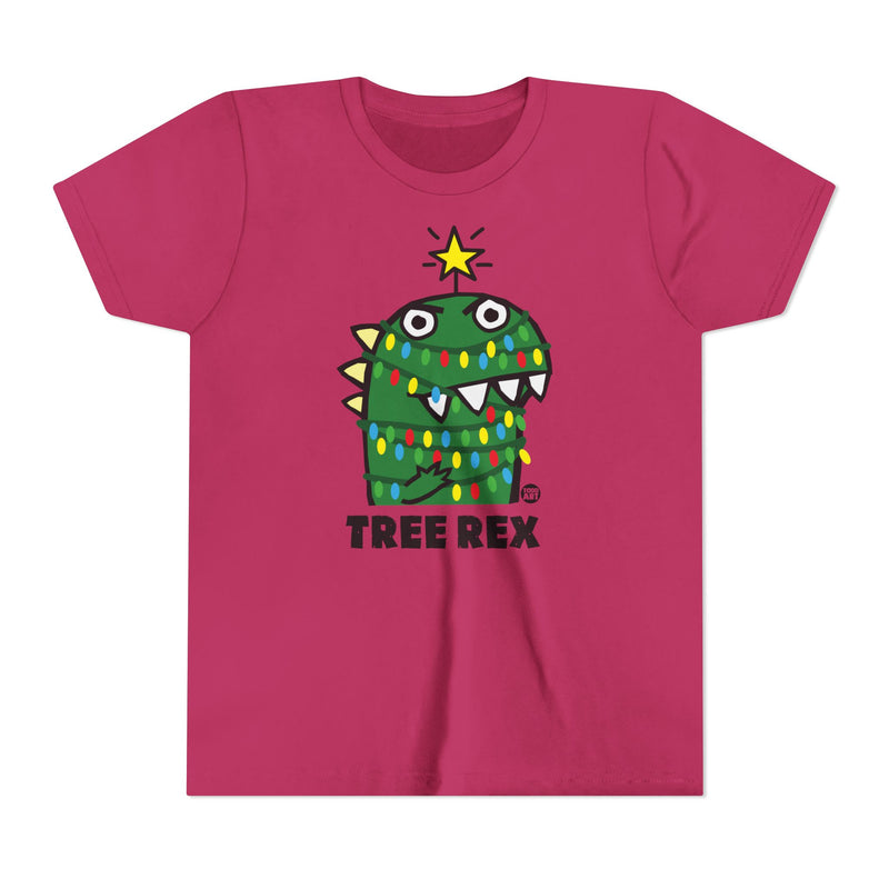 Load image into Gallery viewer, Tree Rex Kids Christmas Tee, Dinosaur Xmas Tree Children&#39;s Shirt, Funny Xmas Tee Kids
