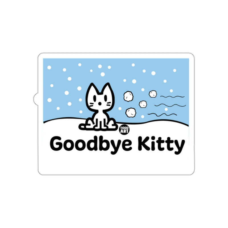 Load image into Gallery viewer, Goodbye Kitty Cartoon Snow Scene product
