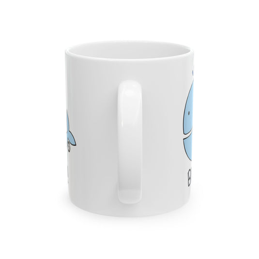 Blow Me Whale Coffee Mug, Funny Whale Pun Mug