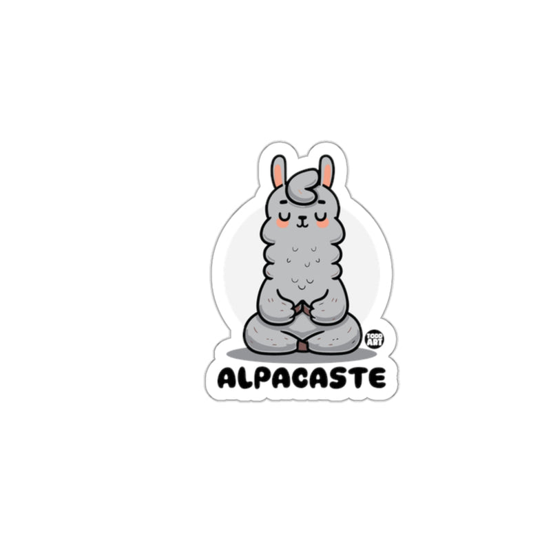 Load image into Gallery viewer, Zen Alpaca Cute Alpacaste Meditating Sticker
