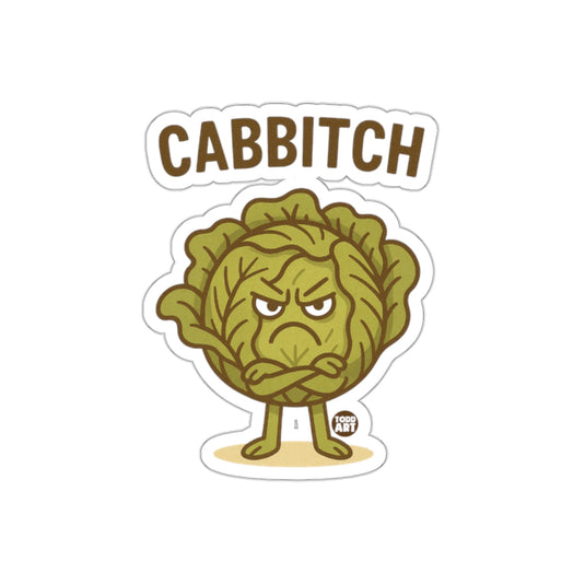 Angry Cabbage Character with Funny Text Product