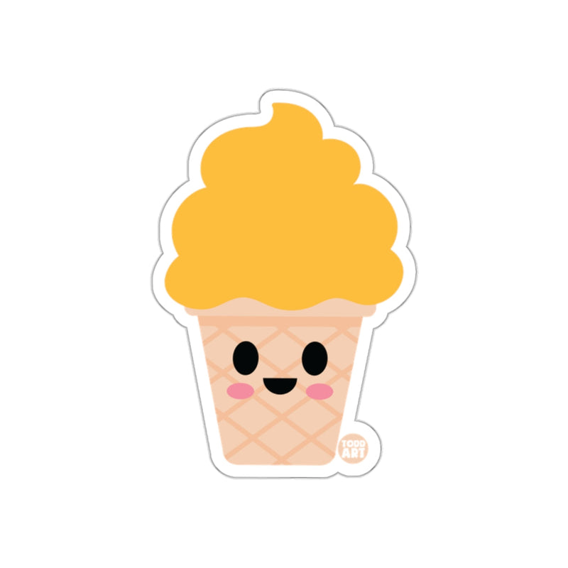 Load image into Gallery viewer, Cute Smiling Ice Cream Cone Sticker for Fun Decorations

