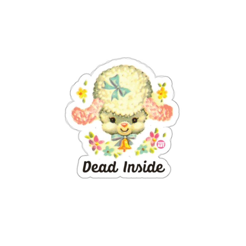 Load image into Gallery viewer, Cute Lamb with Dead Inside Text Sticker
