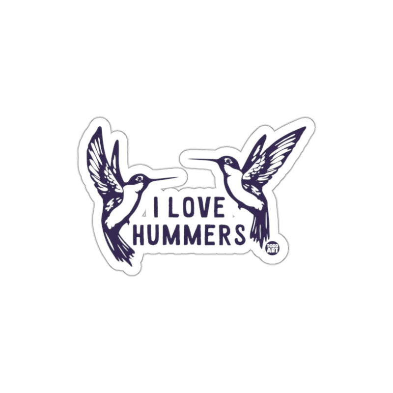 Load image into Gallery viewer, I Love Hummers Birds Sticker for Personalizing Items
