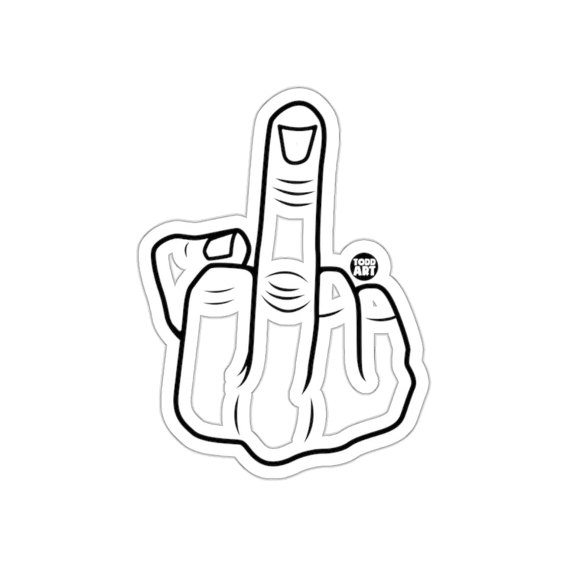 Load image into Gallery viewer, Todd Art Middle Finger Sticker Product
