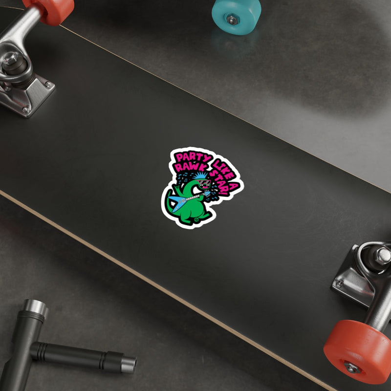 Load image into Gallery viewer, Party Like a Rawk Star Skateboard Sticker
