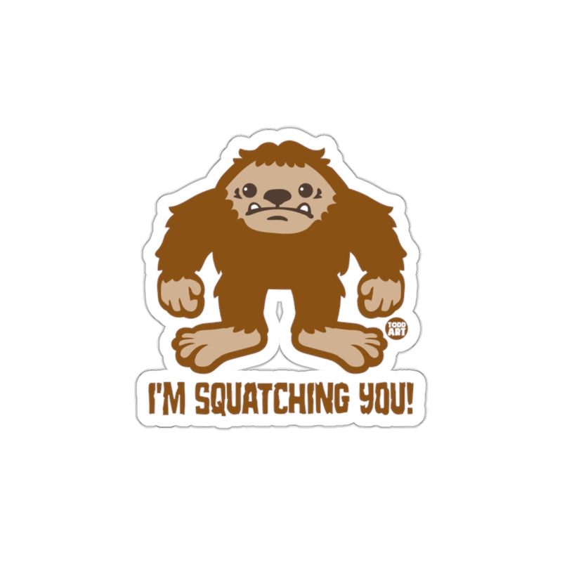 Load image into Gallery viewer, I'm Squatching You Funny Graphic Sticker
