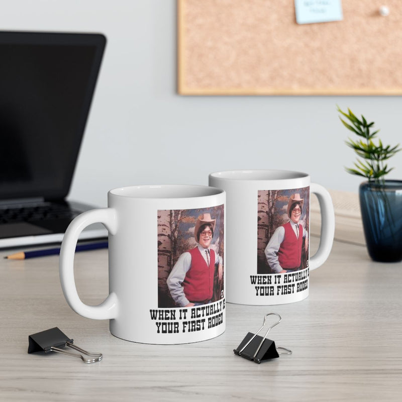 Load image into Gallery viewer, When It Actually Is Your First Rodeo Mug Product
