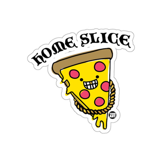 Home Slice Pizza With Gold Chain Kawaii Food Art sticker