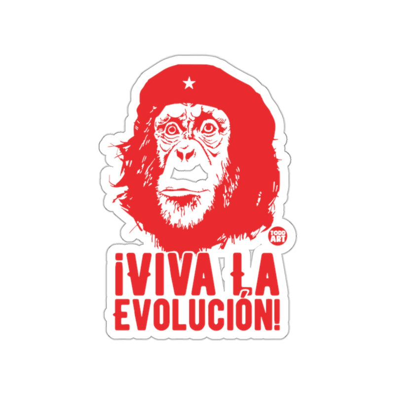 Load image into Gallery viewer, ¬°Viva La Evoluci√≥n! Monkey Sticker Revolution Design
