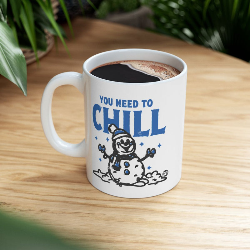 Load image into Gallery viewer, You Need to Chill Snowman Design Coffee Mug
