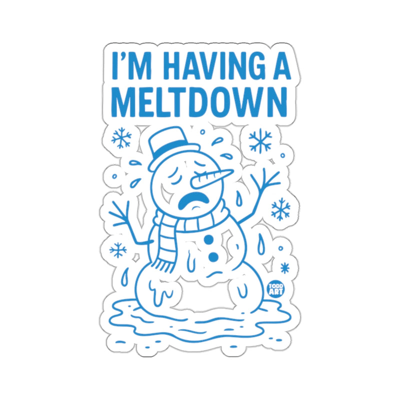 Load image into Gallery viewer, I'M HAVING A MELTDOWN' Snowman Blue Winter 
