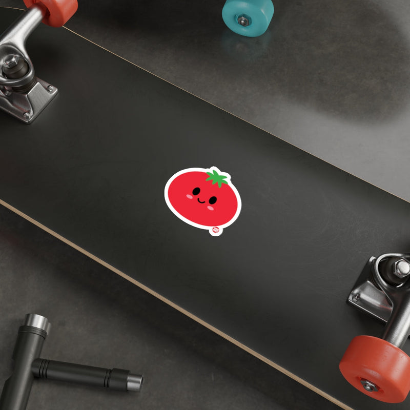 Load image into Gallery viewer, Cute Red Tomato Character Sticker for Skateboards
