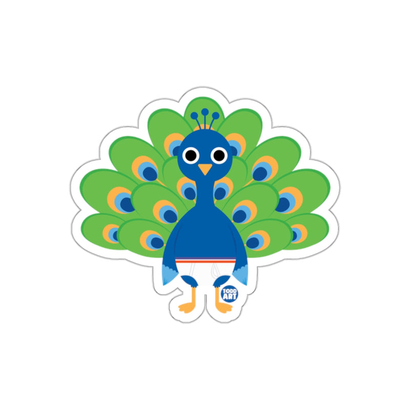 Load image into Gallery viewer, Colorful Peacock Graphic Sticker Todd Art Design
