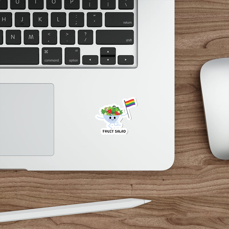 Load image into Gallery viewer, Cute Fruit Salad Sticker with Rainbow Flag Design
