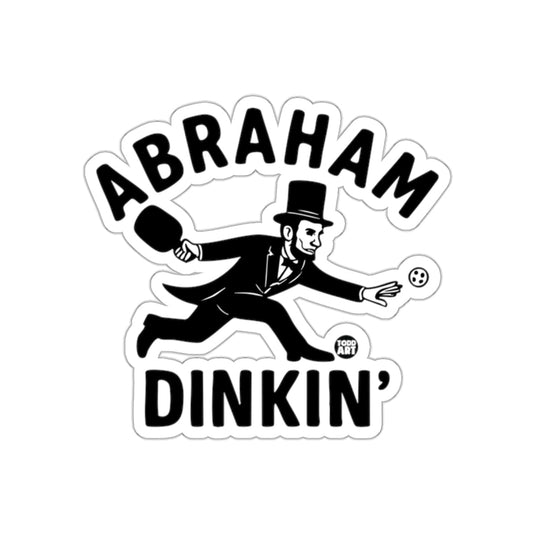 Abraham Dinkinin Pickleball Funny Lincoln Design sticker