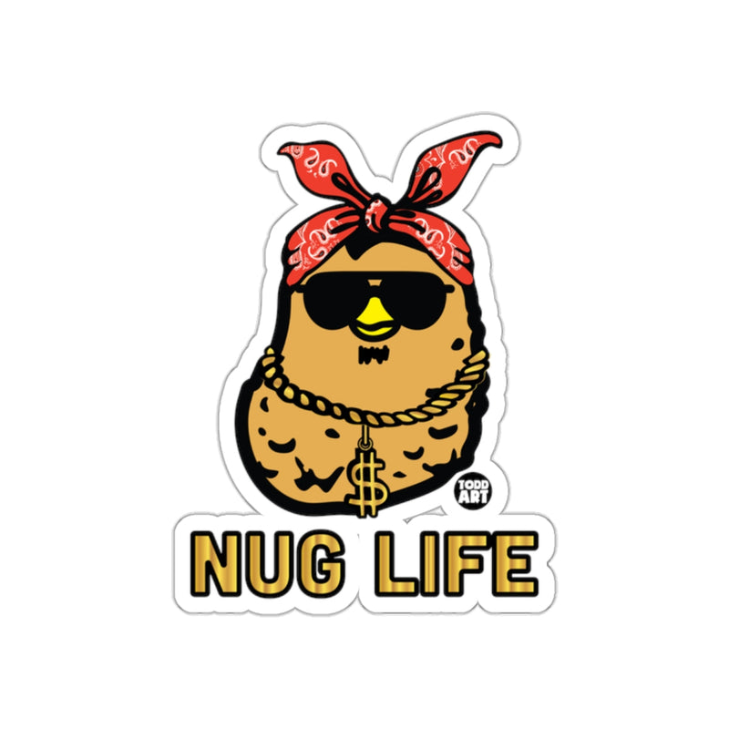 Load image into Gallery viewer, Nug Life Bandana Sunglasses Chicken Sticker
