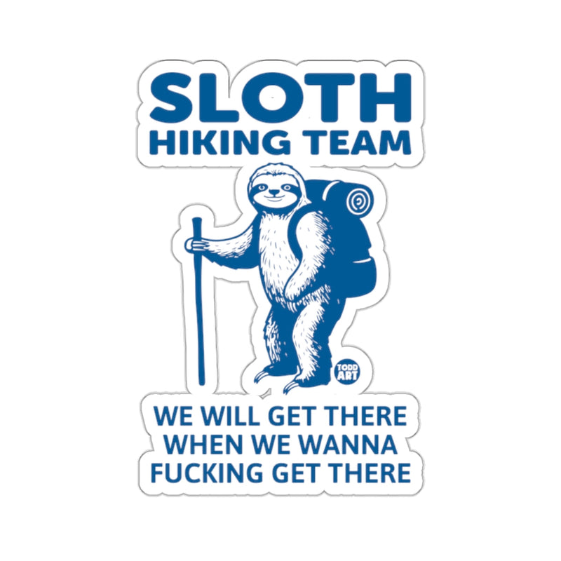Load image into Gallery viewer, Sloth Hiking Team Funny Todd Art Design Hiking sticker
