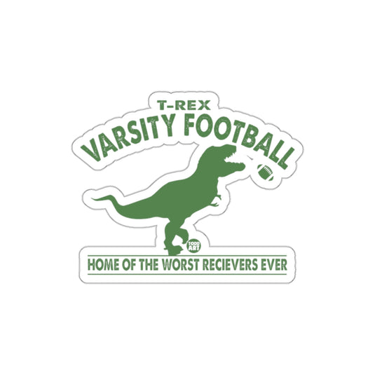 T-Rex Varsity Football Funny Sticker