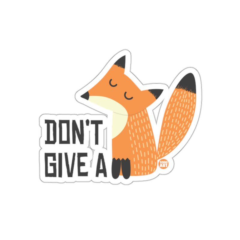 Load image into Gallery viewer, Don't Give A Fox Cute Animal Graphic Design Sticker
