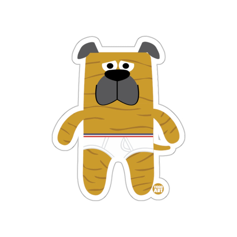 Load image into Gallery viewer, Funny Cartoon Dog in Underwear Sticker Product
