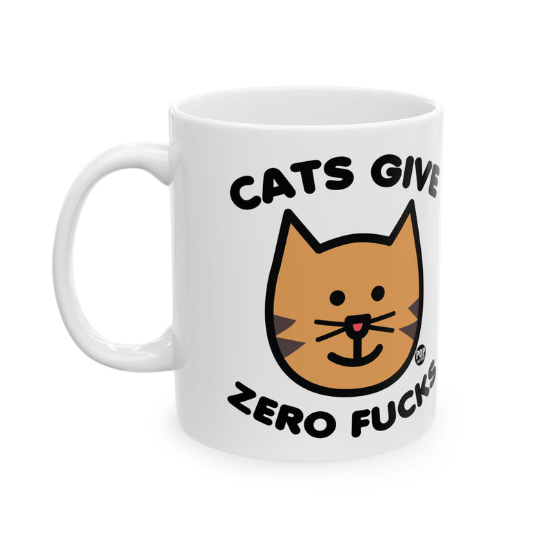 Load image into Gallery viewer, CATS GIVE ZERO Fucks 11oz Mug
