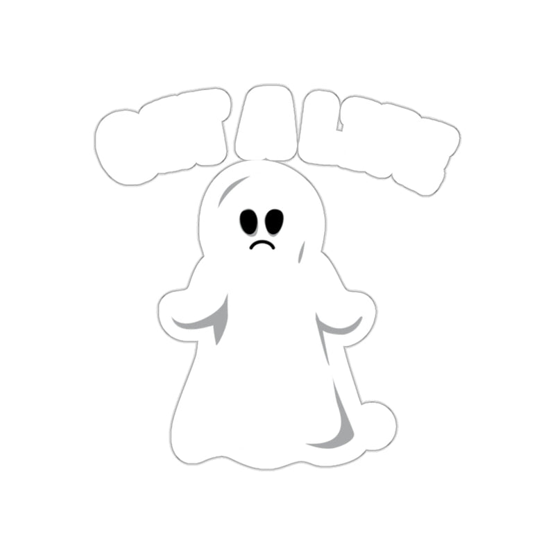 Load image into Gallery viewer, Get a Life Sad Ghost Sticker Halloween Decor Fun
