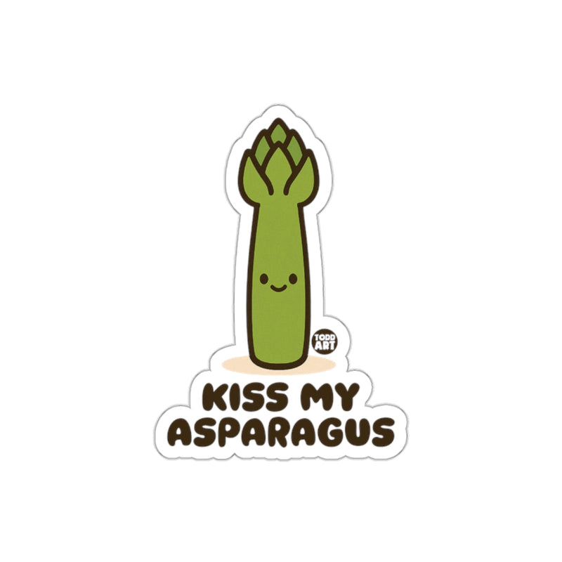 Load image into Gallery viewer, Kiss My Asparagus Funny Sticker Todd Art
