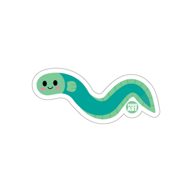 Load image into Gallery viewer, Cute Smiling Snake Cartoon Todd Art Sticker Decal
