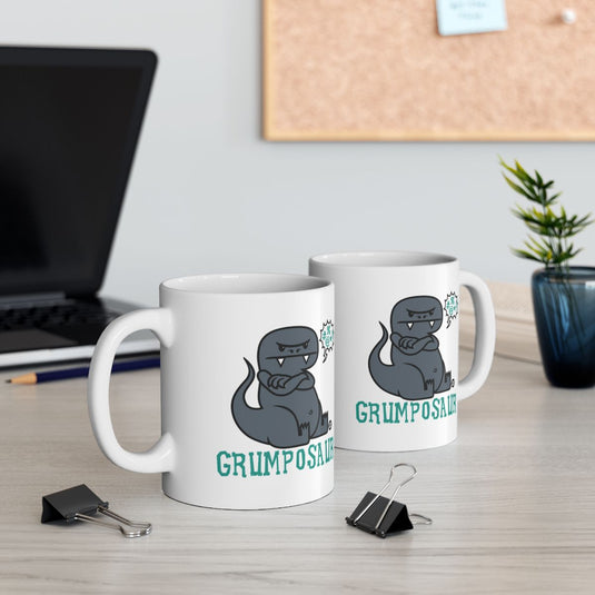 Grumposaurus Adorable Dinosaur Coffee Mug