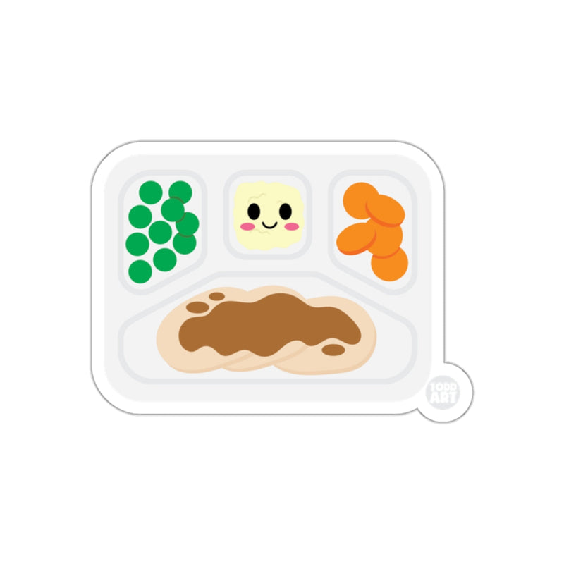Load image into Gallery viewer, Cute Smiling Bento Tray with Vegetables Art Sticker
