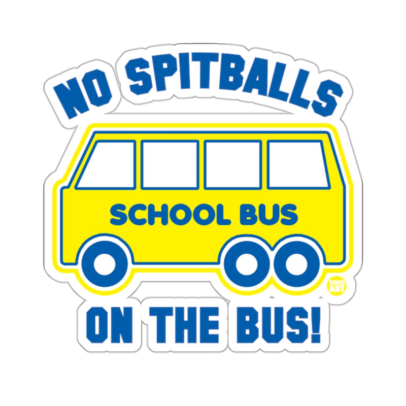 Load image into Gallery viewer, No Spitballs On the Bus School Bus Sticker
