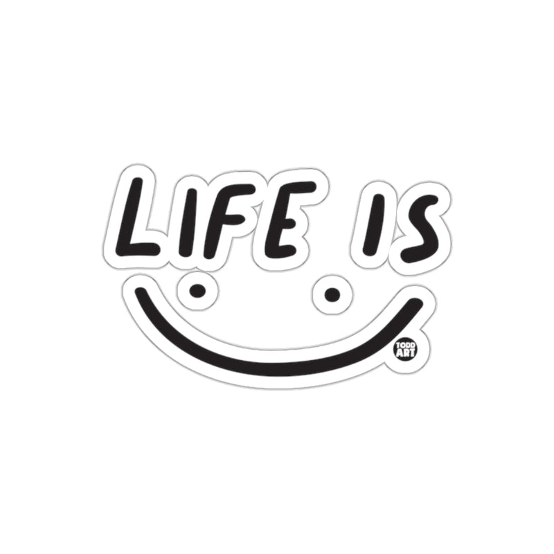 Load image into Gallery viewer, Life Is Smile Sticker for Fun and Positivity
