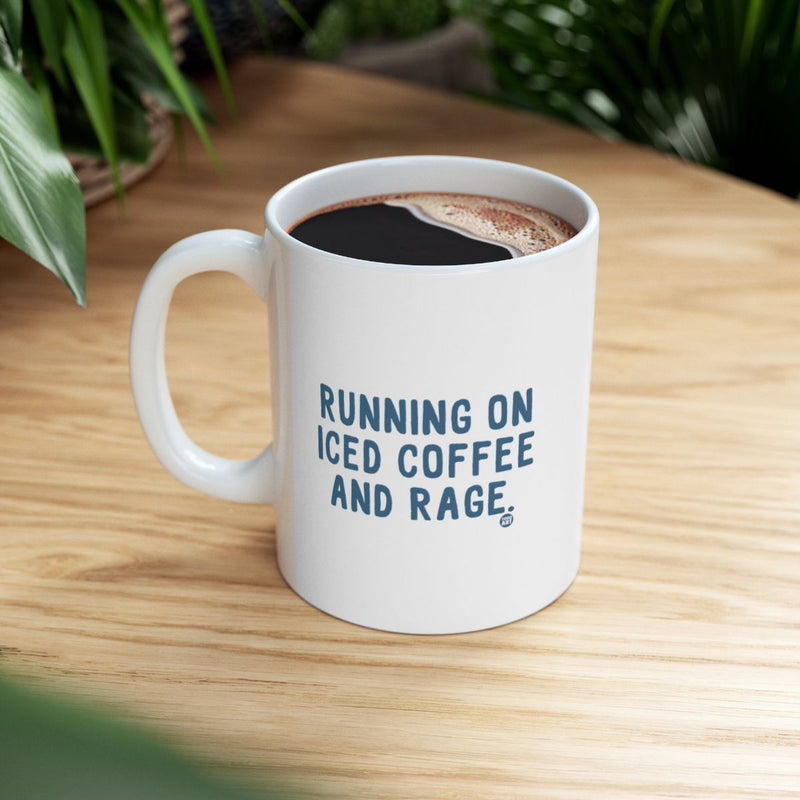 Load image into Gallery viewer, Running on Iced Coffee and Rage Mug
