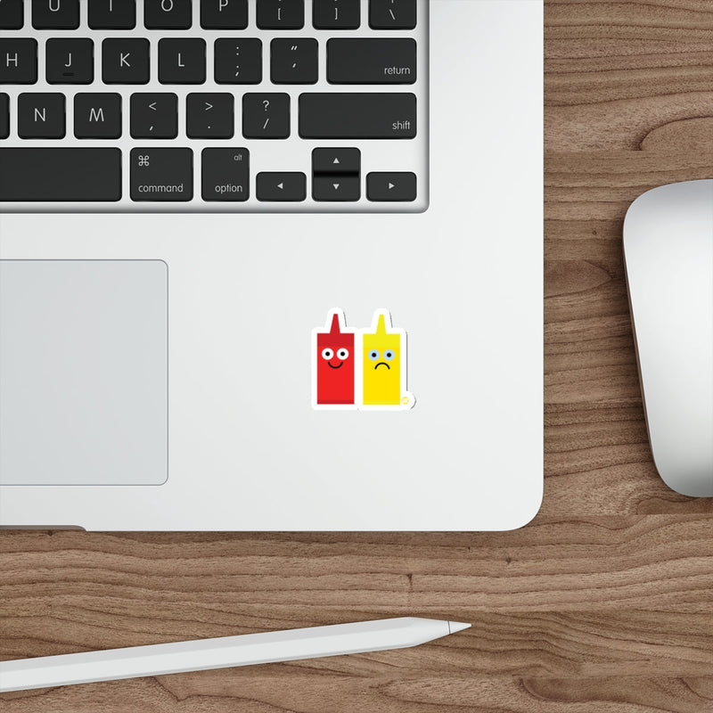 Load image into Gallery viewer, Happy Red and Sad Yellow Bottles Sticker
