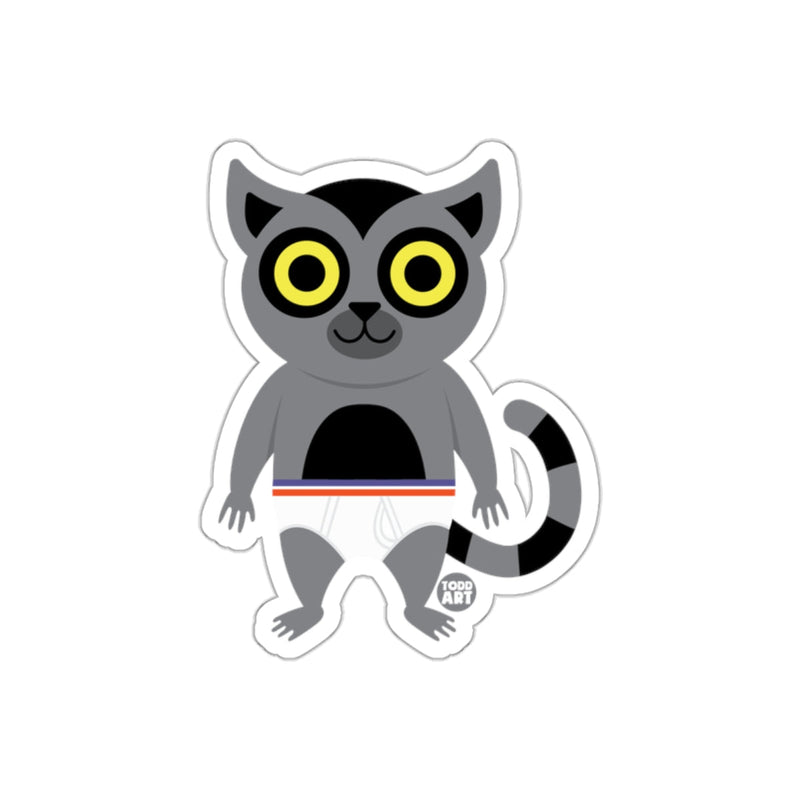Load image into Gallery viewer, Cute Gray Cat with Big Yellow Eyes Sticker
